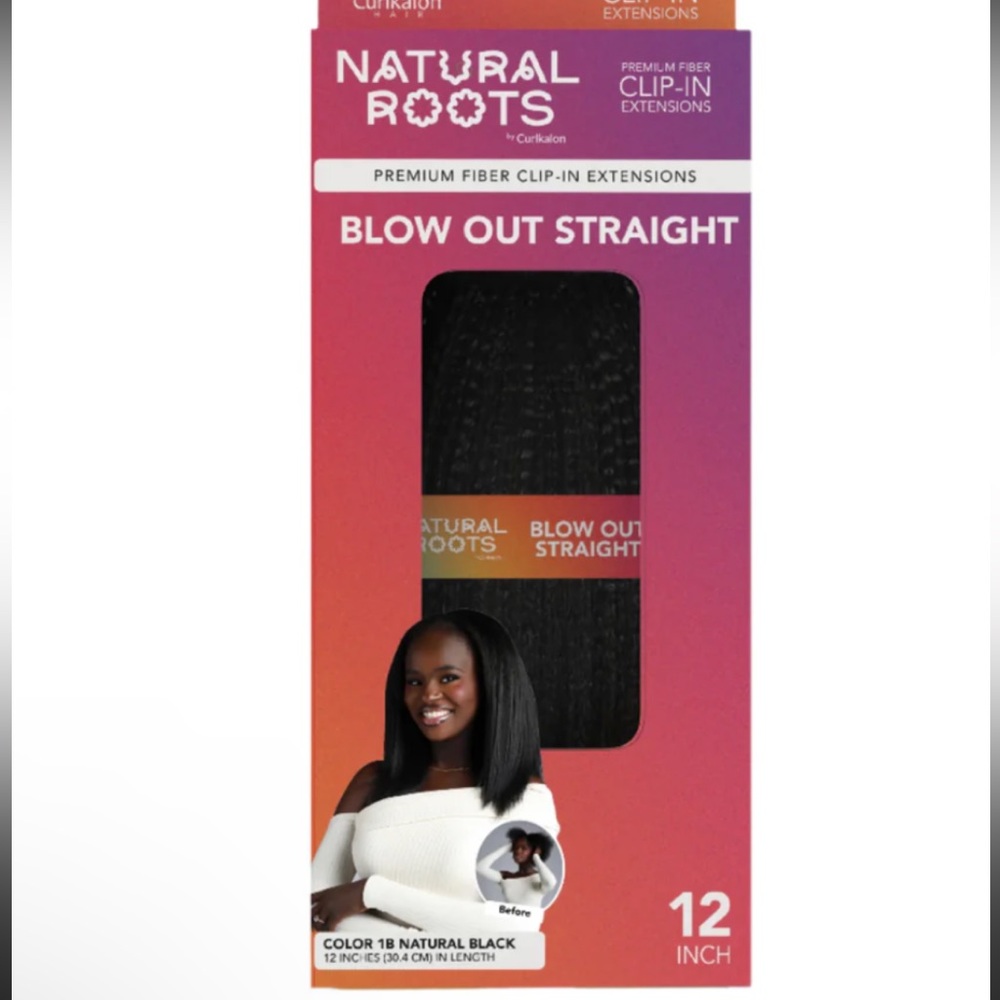 Blow Out Straight 12" Clip-Ins